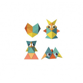 Детский конструктор магнитный Yufeng 12 деталей Разноцветный (155955)