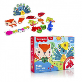 Набор детский Конструктор Vladi Toys Fisher-Price MAXI Болтики 21 деталь Multicolor (115588)