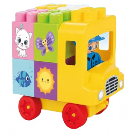 Конструктор Pilsan Школьный Автобус 28 элементов Multicolor (153318)