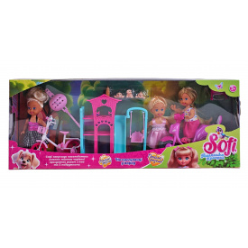 Набор кукол Yufeng Sofi На прогулке в парке 3 шт 11 см Multicolor (155343)