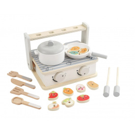 Детская плита деревянная Gserin 20 предметов Белый (158074)