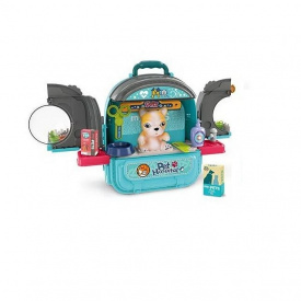 Детский рюкзак с любимцем Yufeng 27х15х27 см Сине-серый (145136)