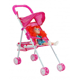 Тележка с куклой WENYI 42.5х24х50 см Разноцветный (154327)