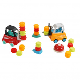 Детская логическая игра Little Bessn 2 погрузчика Разноцветный (131899)