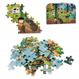 Пазлы Hai Bao Er Счастливый лес 108 деталей Разноцветный (110676)