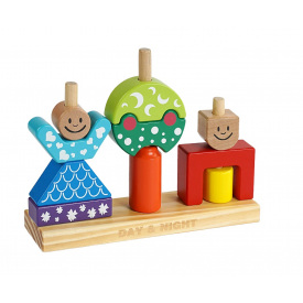 Логическая игра MUQIY Toys День-ночь 23.5х5.5х18 см Разноцветный (136929)