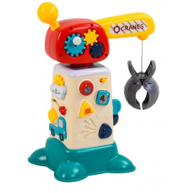 Музыкальная игра Yanger Грузоподъемный кран 14х12х30 см Разноцветный (104642)