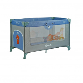 Кровать-манеж прямоугольный Toti 126 х 75 х 65 см Blue (152648)