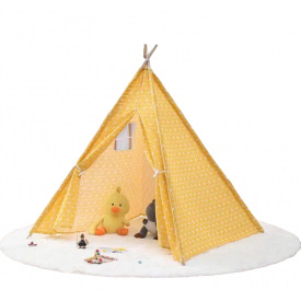 Палатка WENYI Вигвам 120х100х115 см Желтый (151328)
