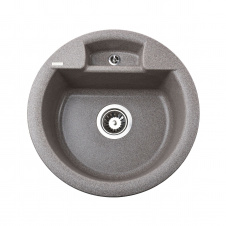 Гранитная мойка Globus Lux GURON 480х480 врезная, серая