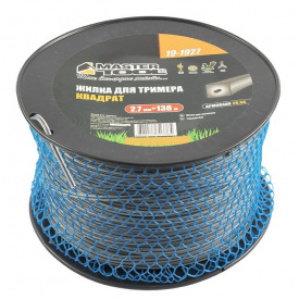 Леска для триммера MASTERTOOL Квадрат армированный 2,70 мм 138 м катушка (19-1927)