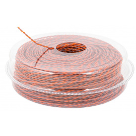 Леска для триммера бесшумная MASTERTOOL SPIRAL 2.40 мм 90 м двухцветная (19-1612)