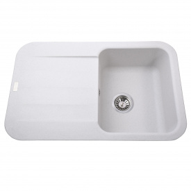 Гранитная мойка Globus Lux OBER 780х500 врезная, белая