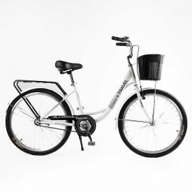 Велосипед городской 26" Corso Travel 16.5" Белый (162979)