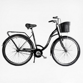 Велосипед городской 28" Corso Fortuna 20" Черный (162957)