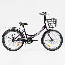 Велосипед складной односкоростной Corso Advance 24" Purple (148346)