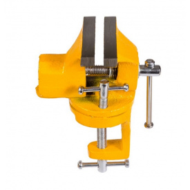 Тиски слесарные поворотные MASTERTOOL 70 мм Yellow (07-0203)