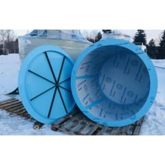 Купель круглая из полипропилена для бань и саун Полтава