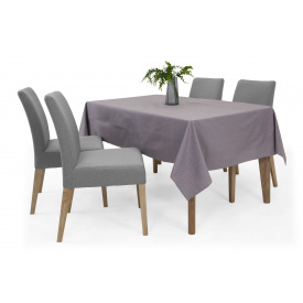 Скатертина Бланш-1 (115 × 150 см, бавовна, в горох, ліловий) IMI