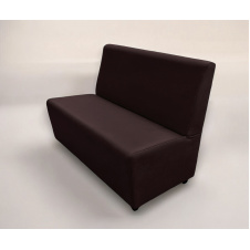Диван для кафе Tobi Sho Прайм с высокой спинкой без подлокотников 1200x630x850, кожзам Темный шоколад 22311
