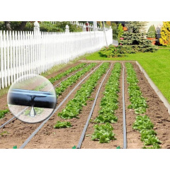 Капельная лента эмиттерная для полива растений GOLDEN DRIP 500 м Черный Киев