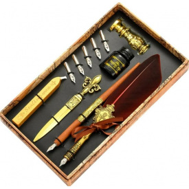 Антикварный набор Urbankit винтажная перьевая ручка для каллиграфии с чернилами и 17 шт сменных стержня