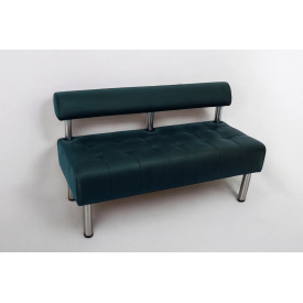 Диван офісний Tobi Sho Сіті зі спинкою без підлокітників 1200x530x750, шкірзам Морська хвиля 2215