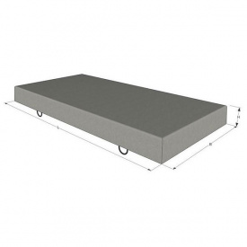 Трамвайна плита залізобетонна ПЖПР-50. 3000х1300х160