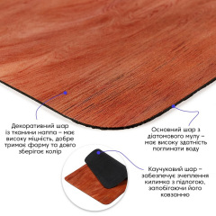 Вологопоглинаючий килимок Sticker Wall 40х60 см Коричневий (SW-00002558) Чернівці
