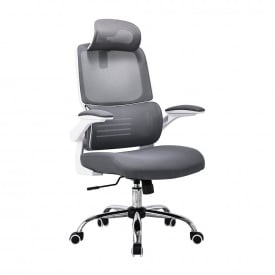 Офісне-комп'ютерне крісло Скайлан Richman сірого кольору сітка