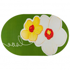 Вологопоглинаючий килимок Sticker Wall 50х80 см Зелено-білий (SW-00002547)