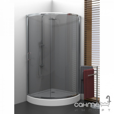 Душевая кабина полукруглая New Trendy Varia K-0222 discret