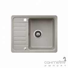 Кухонная мойка гранитная Adamant Small 570х455х180 крыло слева 15 антрацит