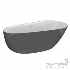 Отдельностоящая акриловая ванна Polimat Shila 170х85 00431 белая/пепельная