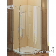 Полукруглая душевая кабина New Trendy MERANA P K-0111 правая, графит