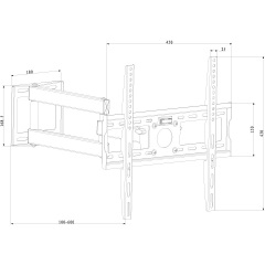 Кронштейн настінний X-Digital STEEL SA345 Black (5988311) Житомир