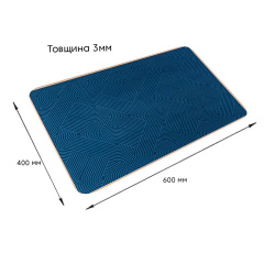Вологопоглинаючий килимок Sticker Wall 40х60 см Синій (SW-00002553) Кропивницький