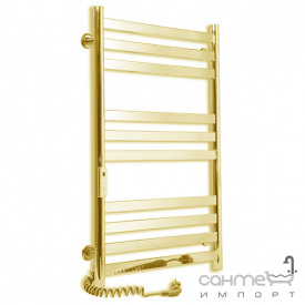 Электрический полотенцесушитель Laris Кватро П10 Е 500x800 золото, подключение справа