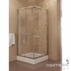 Квадратная душевая кабина New Trendy PIAZA K-0170 прозрачная