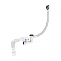 Сифон для ванны Kronoplast 1 1/2" пластик, белый (SR27200133) Луцьк