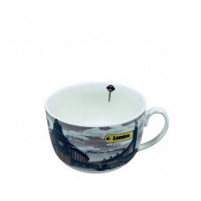 Чашка фарфоровая S&T 3189 London 700 мл 12.8x9 см