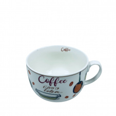 Фото - Чашка фарфоровая S&T 3186 Coffee good idea 650 мл 12,2x9 см Чашка фарфоровая S&T 3186 Coffee good idea 650 мл 12,2x9 см