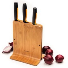 Набор кухонных ножей с бамбуковым блоком Fiskars Functional Form (1057553) Львів