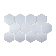 Дзеркальний декор акриловий самоклеючий Sticker Wall 85x95 мм 12 шт Сріблястий (SW-00002512) Івано-Франківськ