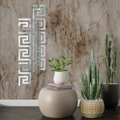 Дзеркальний декор акриловий самоклеючий Sticker Wall 10 шт Сріблястий (SW-00002506) Покровськ