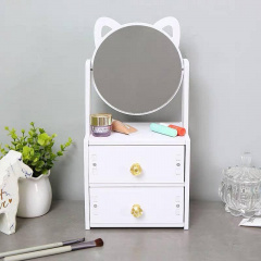 Шкатулка-комод для украшений и косметики с зеркалом Stenson TL00381 27х17х13 см Белый Изюм