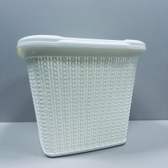 Кошик пластиковий з кришкою Ucsan Plastik М-071 30,5x32x25 см 15 л Білий Чернігів
