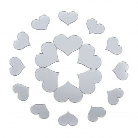 Зеркальный декор акриловый самоклеющийся Sticker Wall 18 шт Серебристый (SW-00002524)