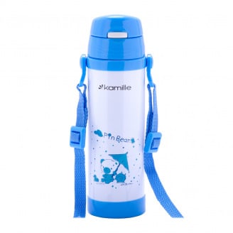 Термос-пляшка дитяча 500 мл. Kamille 2086 нержавіюча сталь блакитний