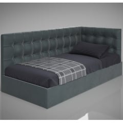 Підліткове м'яке ліжко Гренадин Sentenzo односпальна софа в м'якій каретній стяжці Київ